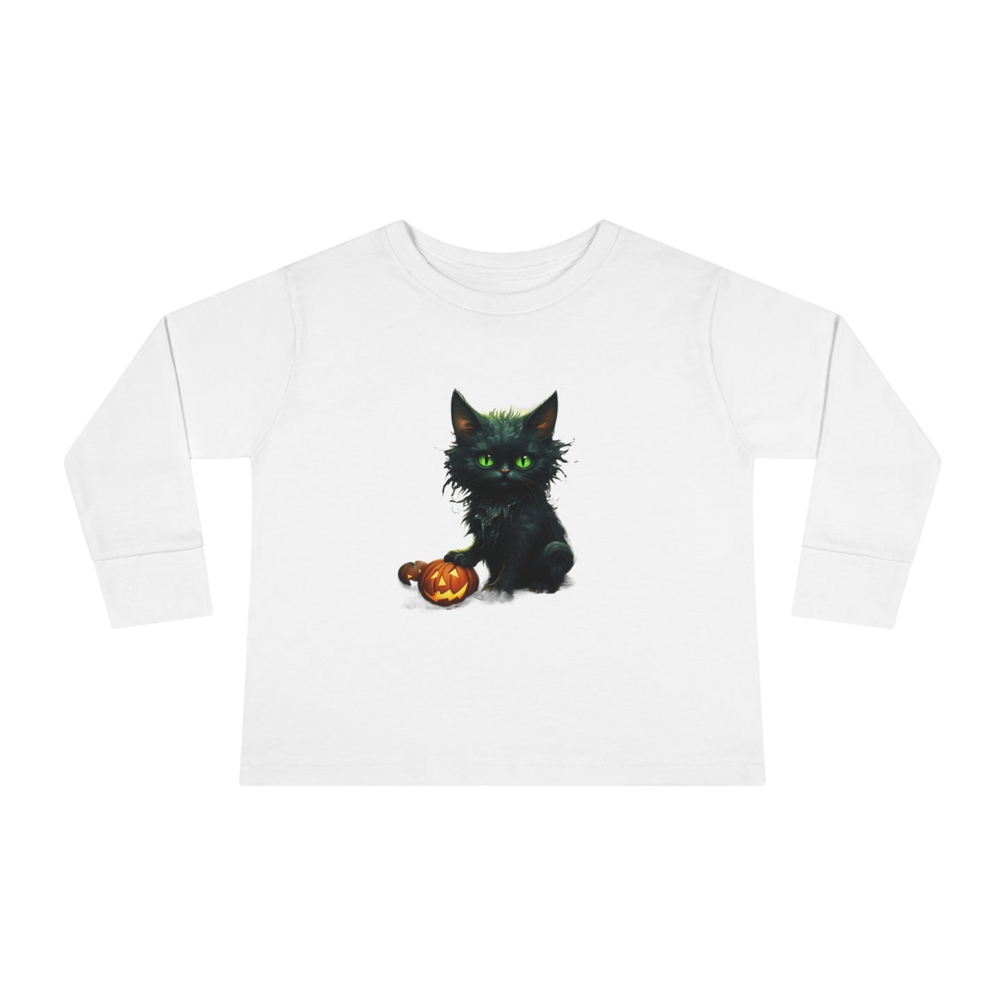 Halloween Cat2a Toddler Long Sleeve Tee