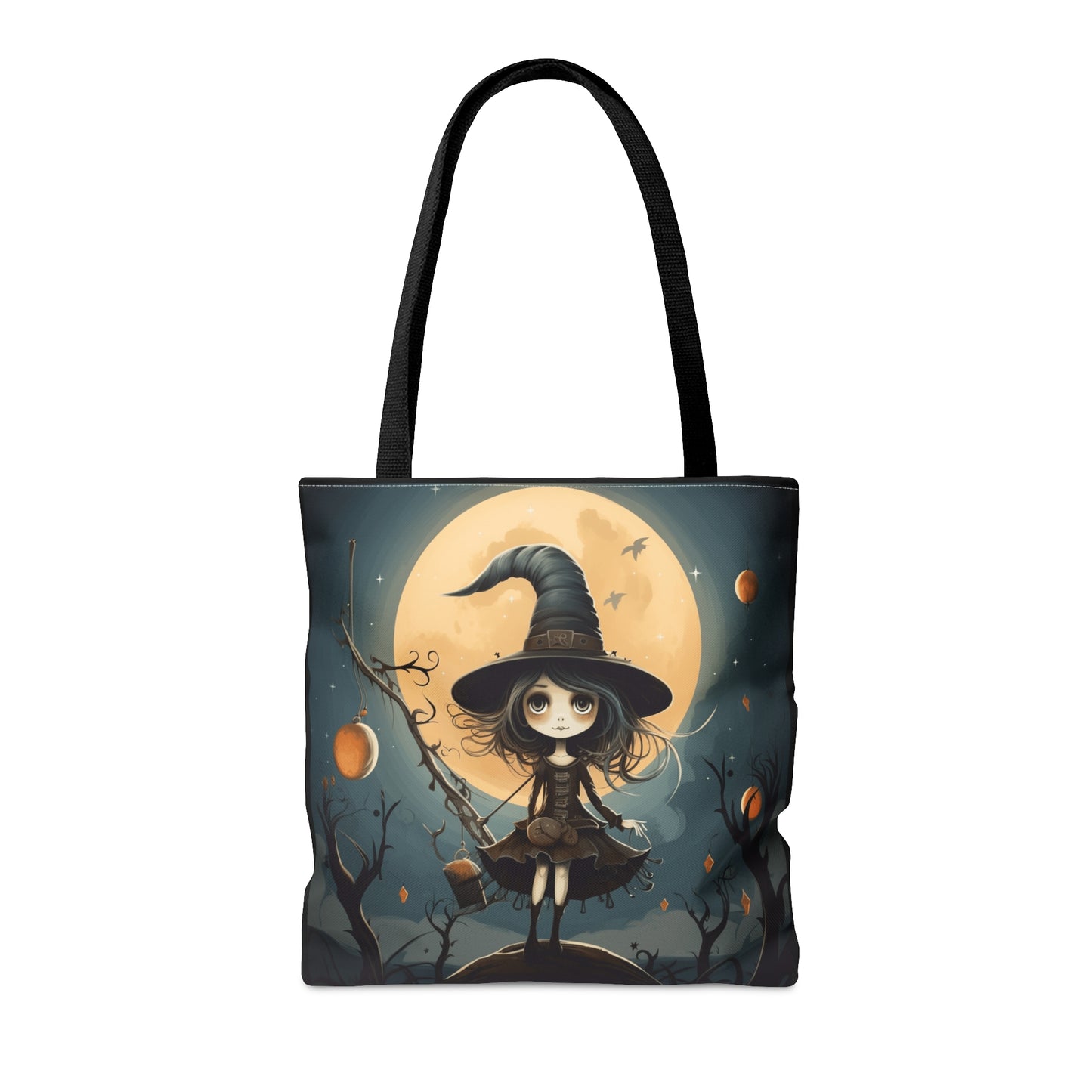 Sweet little witch Halloween Tote Bag (AOP)
