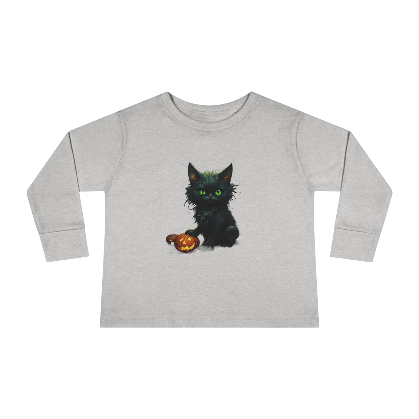 Halloween Cat2a Toddler Long Sleeve Tee