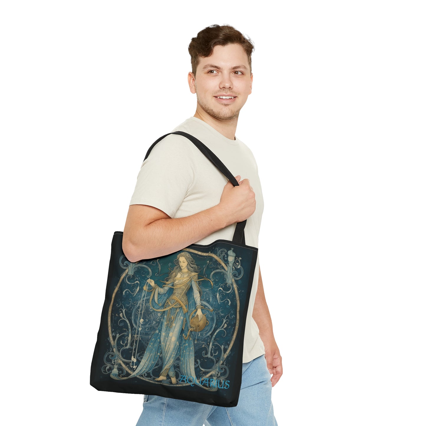 Aquarius2 Zodiac Tote Bag (AOP)