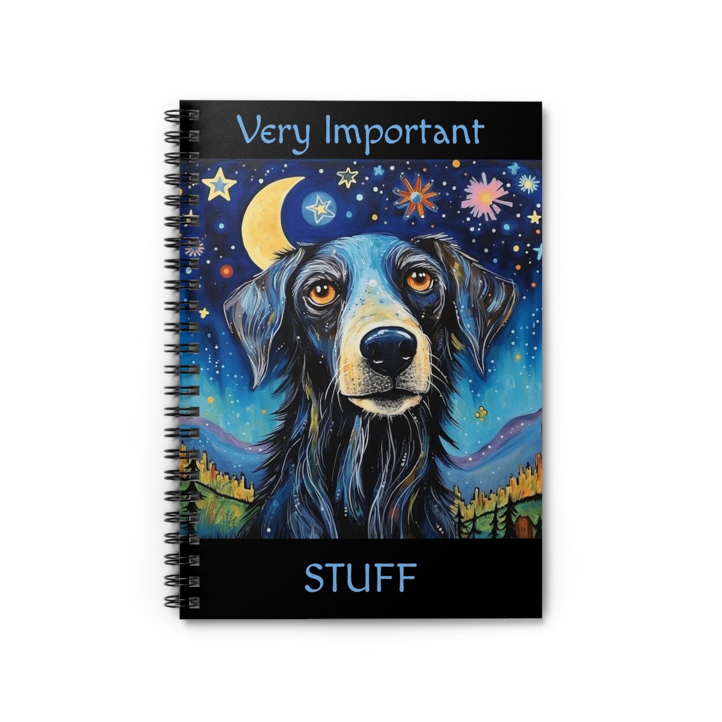 Dog1 Spiral Notebook - Ruled Line