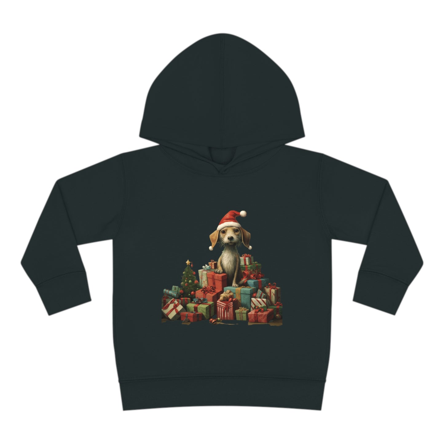 Christmas Dog 2 Toddler Pullover Fleece Hoodie