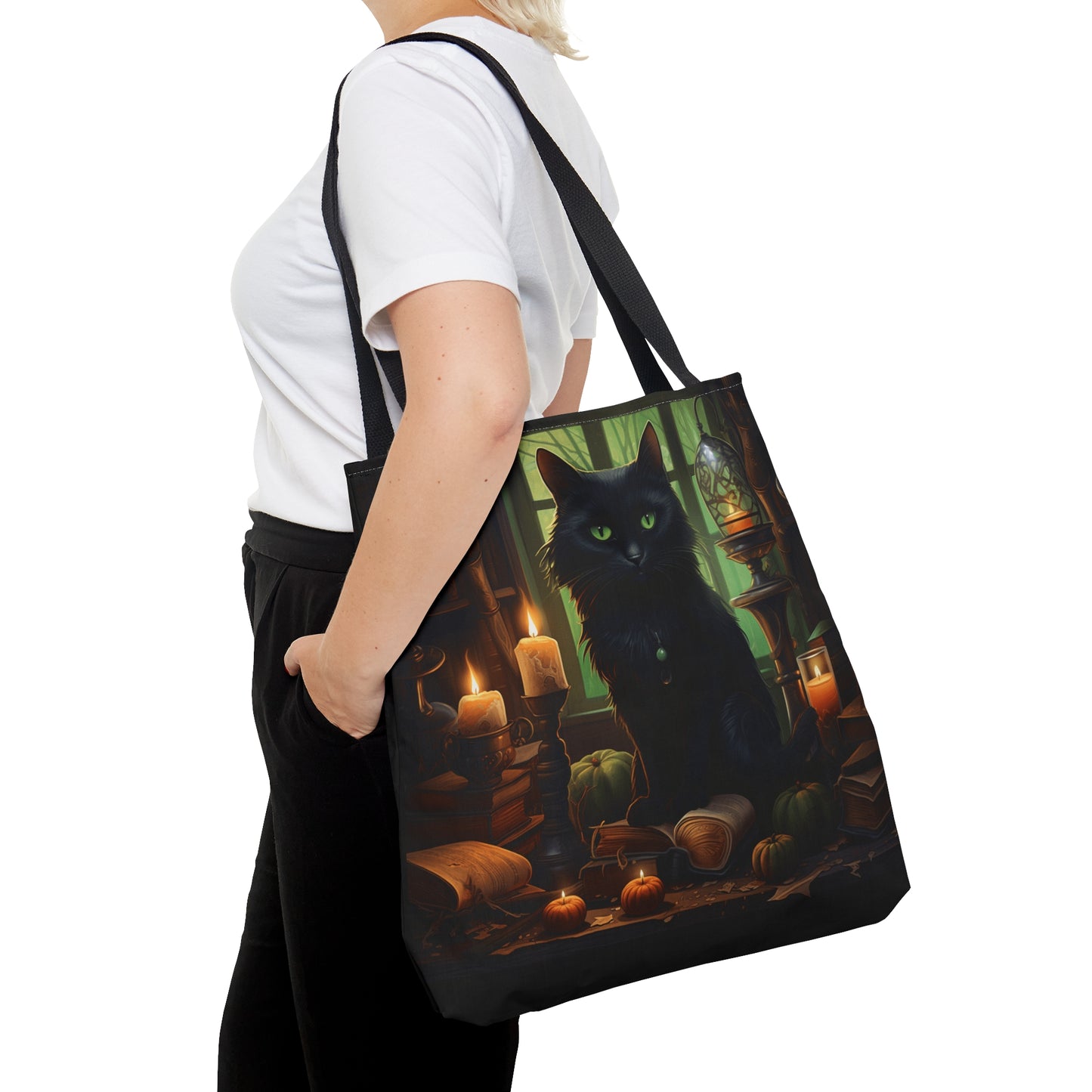 Halloween Cat Tote Bag (AOP)