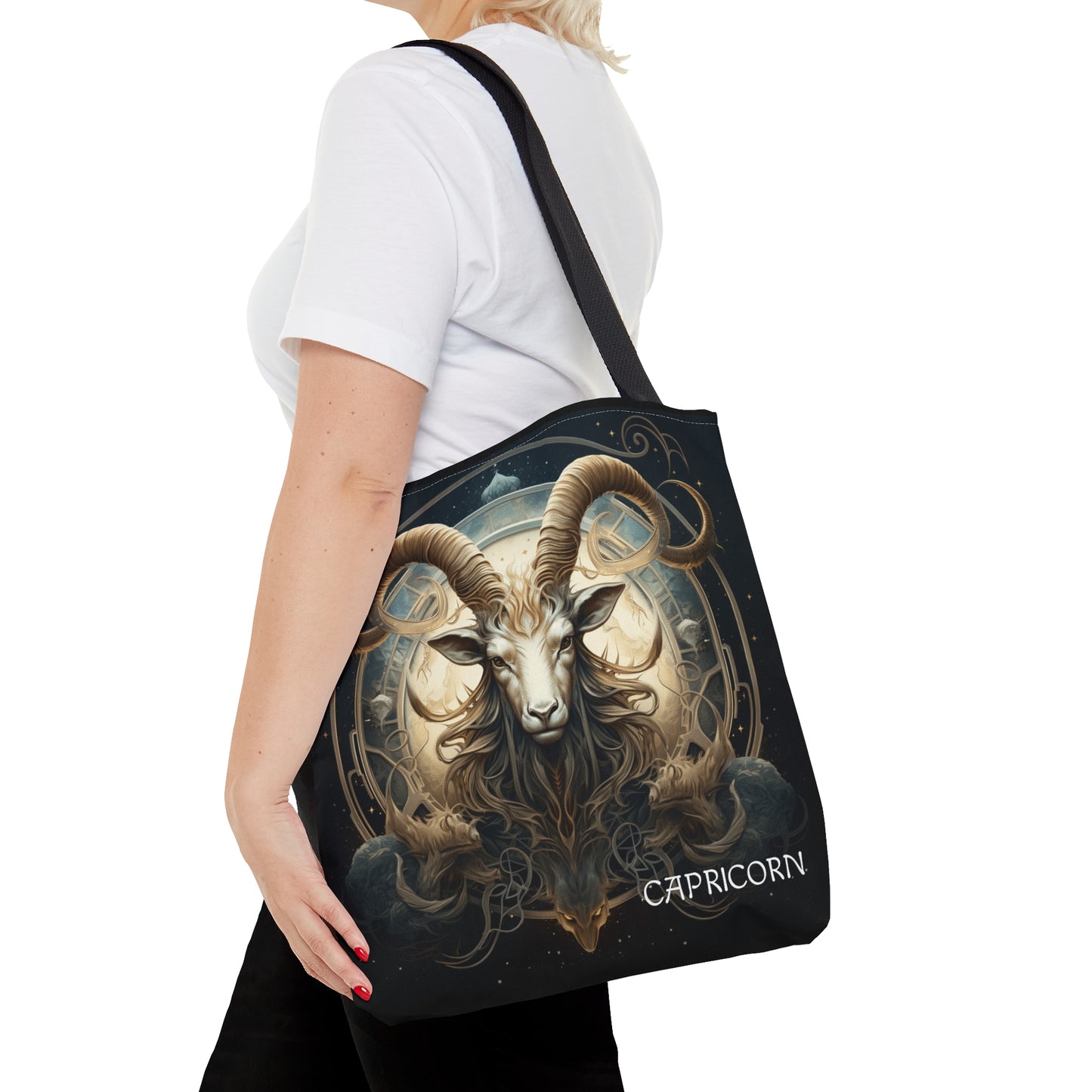 Capricorn1 Zodiac Tote Bag (AOP)