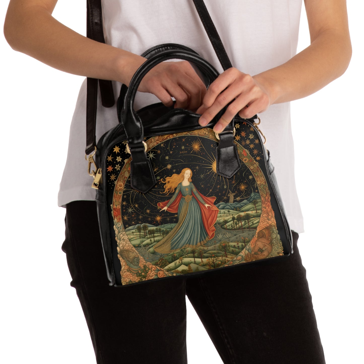 Virgo3 Zodiac Shoulder Handbag