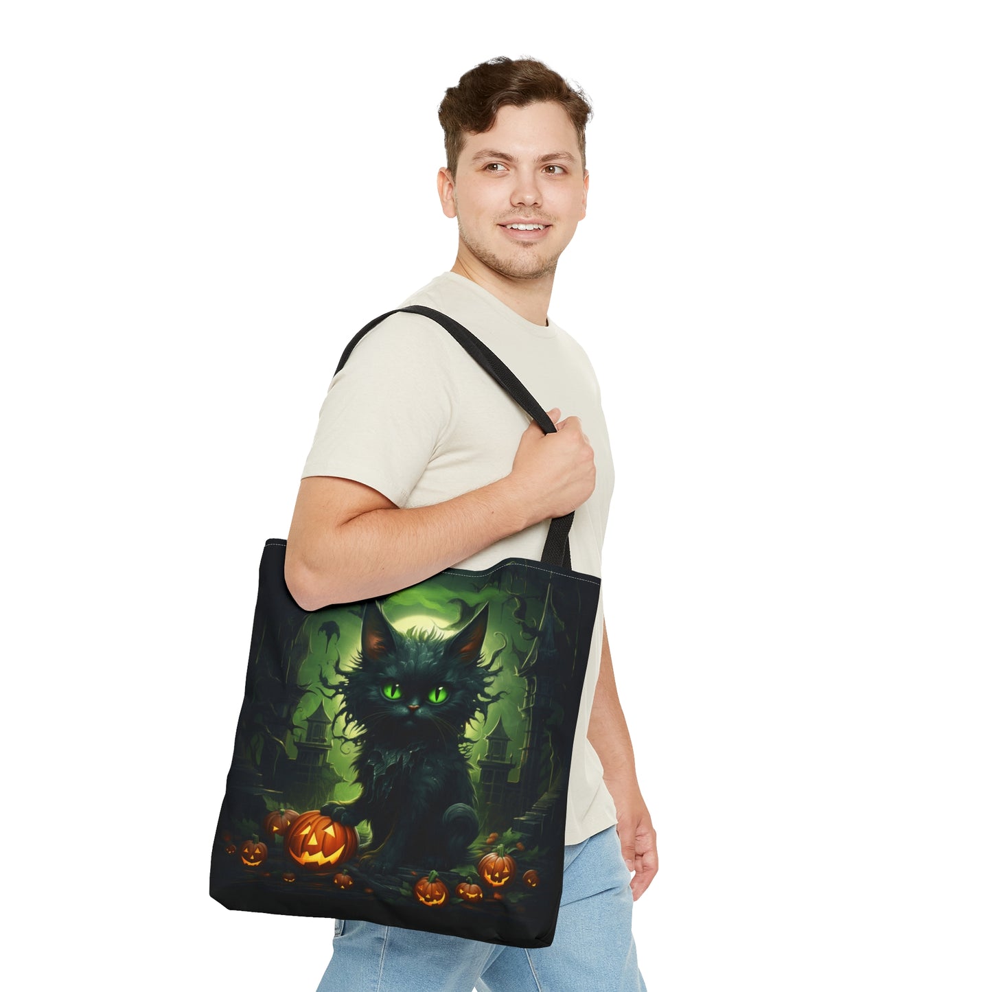 Halloween Cat2 Tote Bag (AOP)