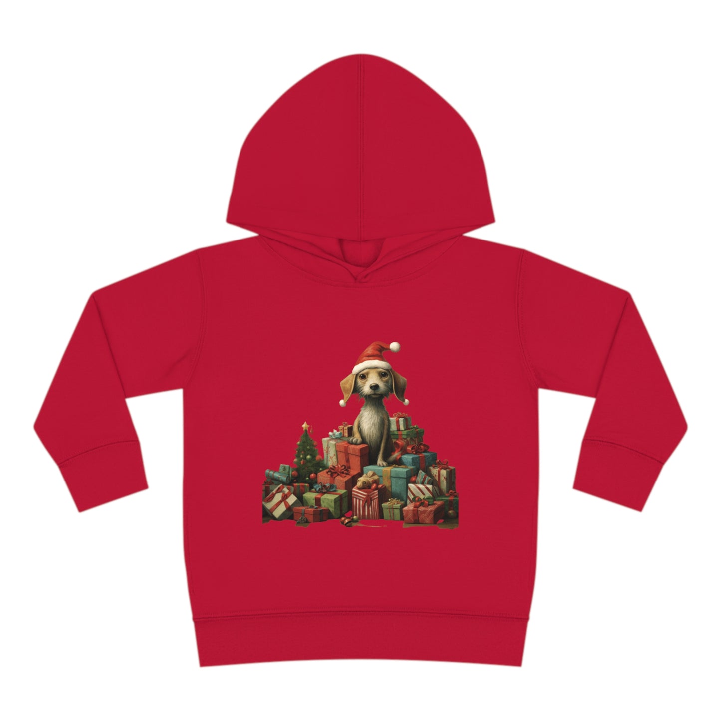 Christmas Dog 2 Toddler Pullover Fleece Hoodie