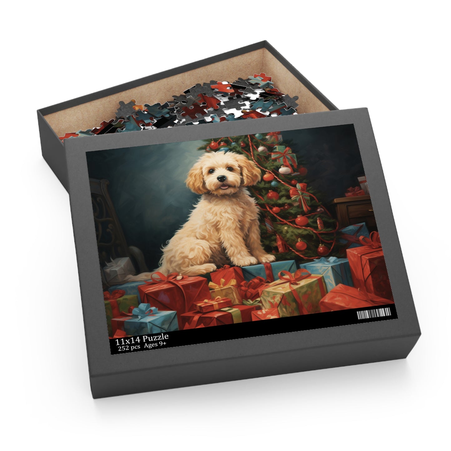 Christmas Dog Puzzle (120, 252, 500-Piece)