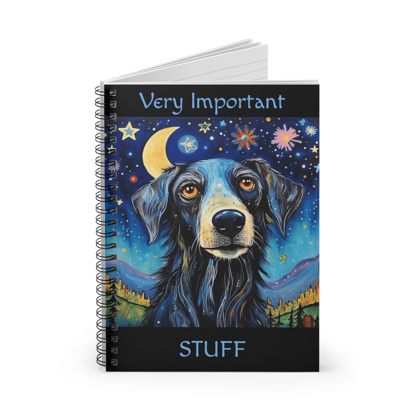 Dog1 Spiral Notebook - Ruled Line