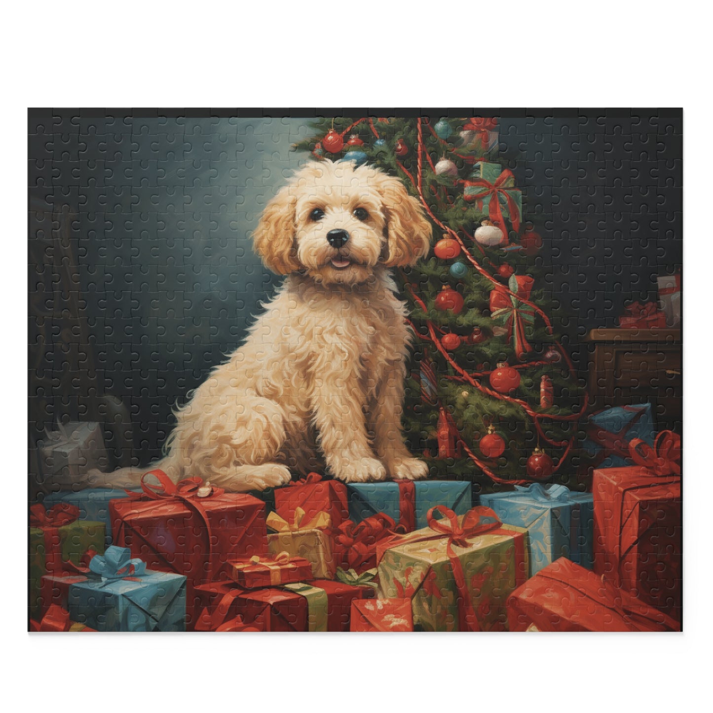 Christmas Dog Puzzle (120, 252, 500-Piece)