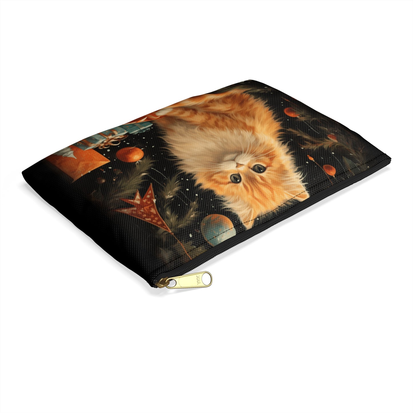 Christmas Cat 5 Accessory Pouch