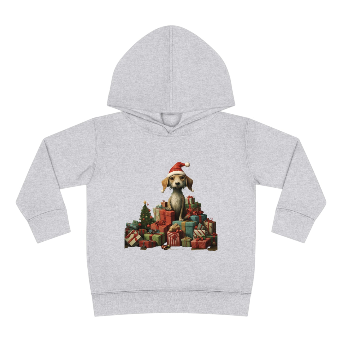 Christmas Dog 2 Toddler Pullover Fleece Hoodie