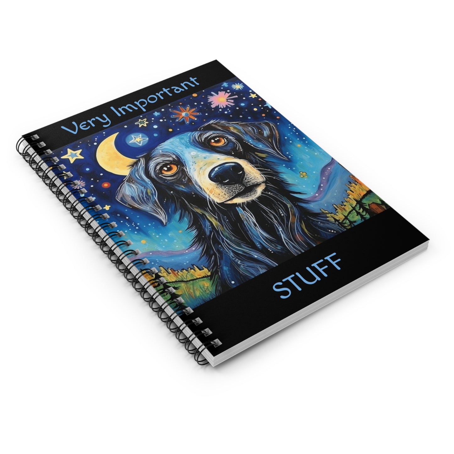 Dog1 Spiral Notebook - Ruled Line