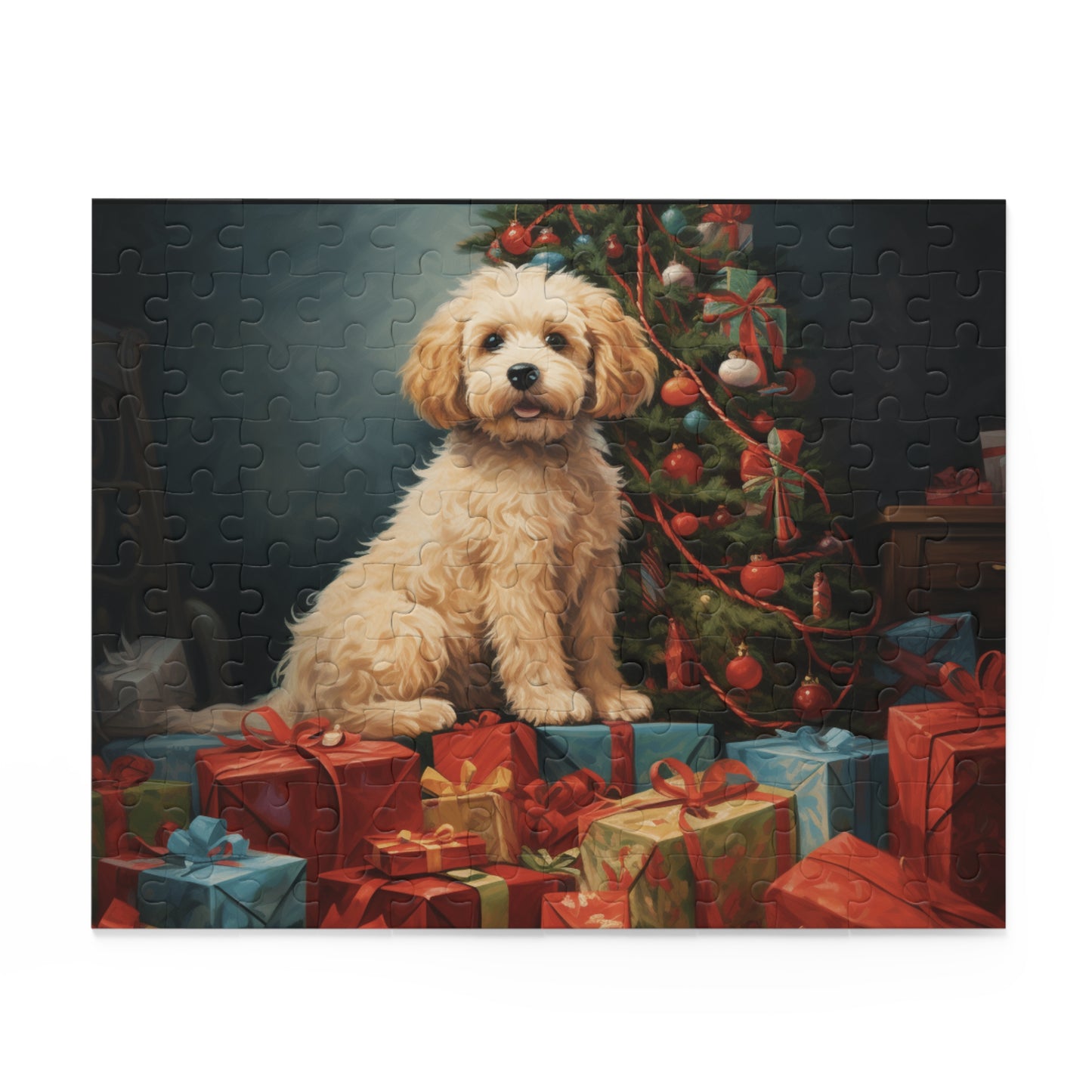 Christmas Dog Puzzle (120, 252, 500-Piece)