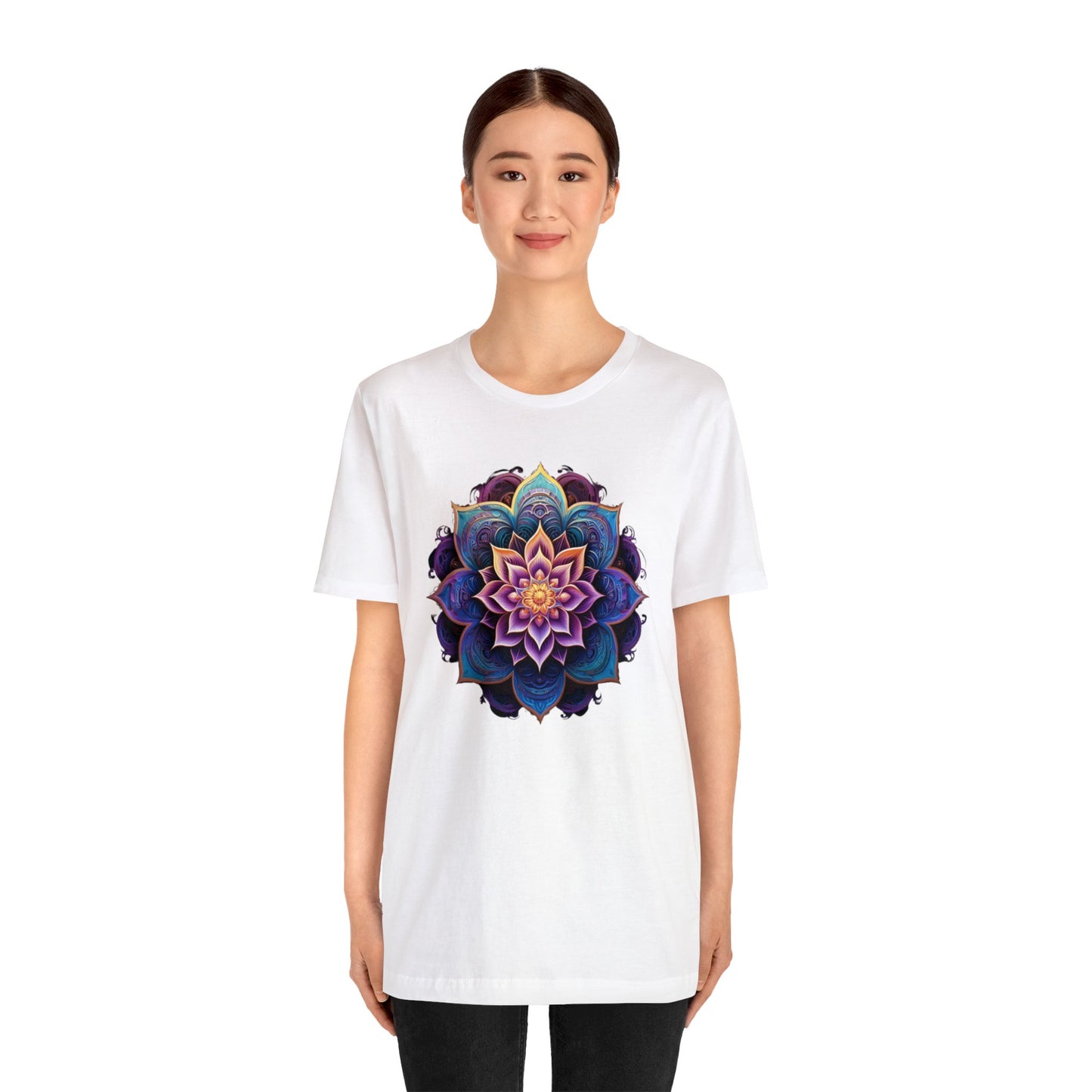 Zen Lotus Unisex Jersey Short Sleeve Tee