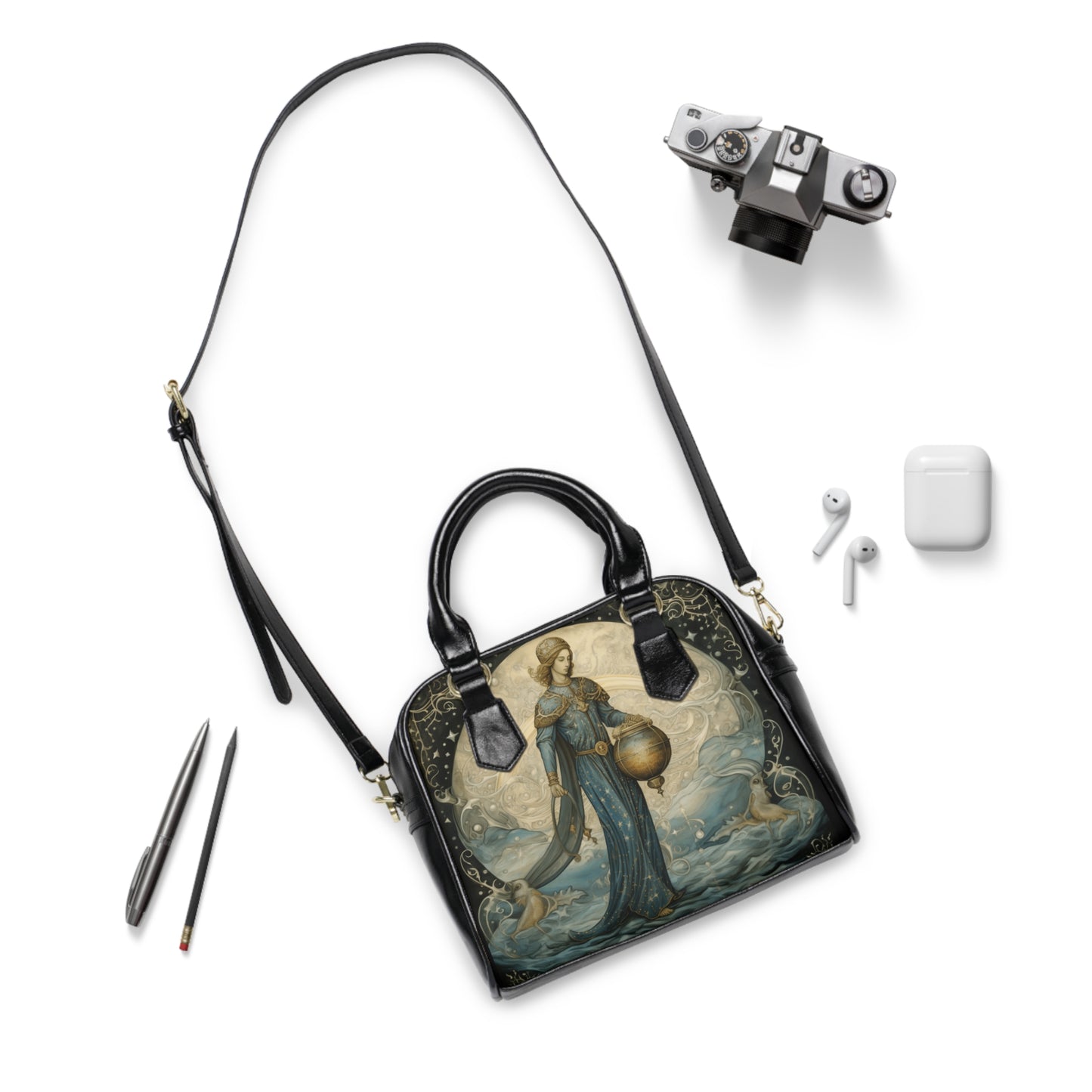 Aquarius3 Zodiac Shoulder Handbag