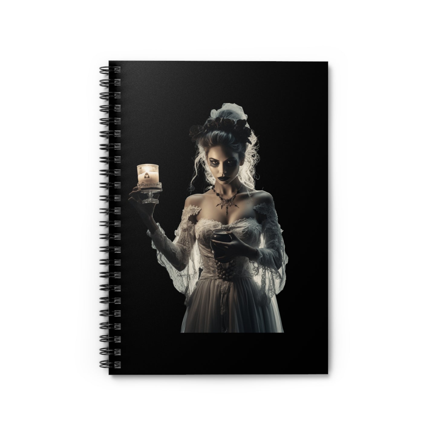 Halloween Bride Spiral Notebook - Ruled Line