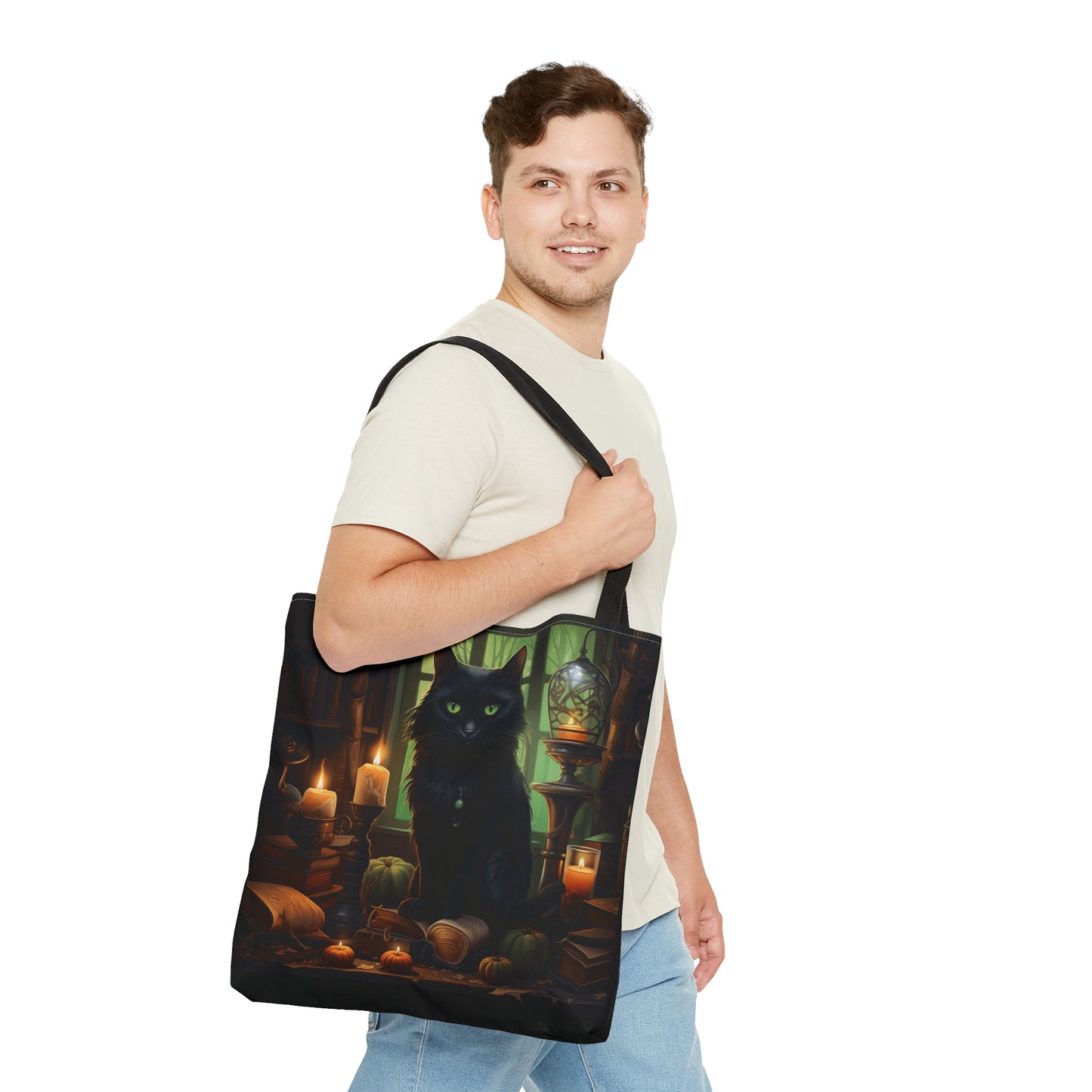 Halloween Cat Tote Bag (AOP)