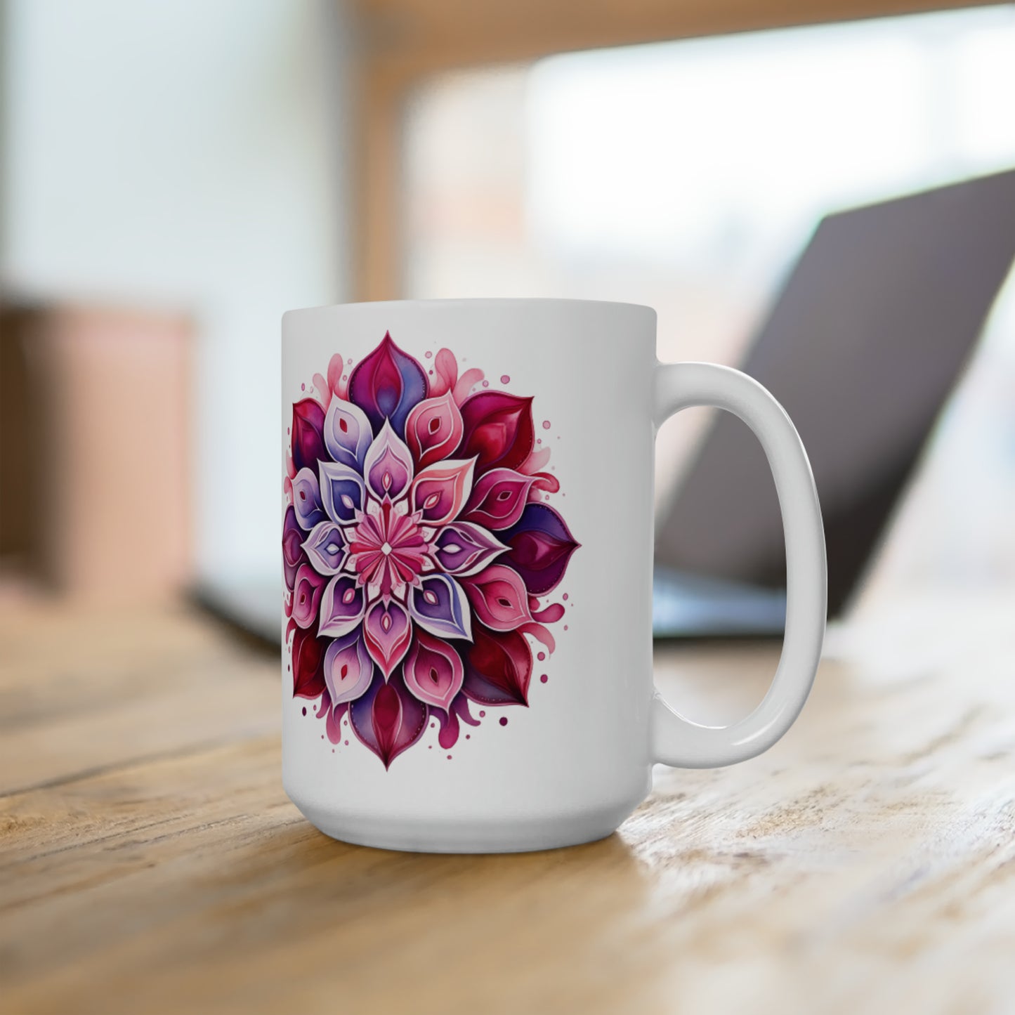 Mandala #3 Ceramic Mug 15oz