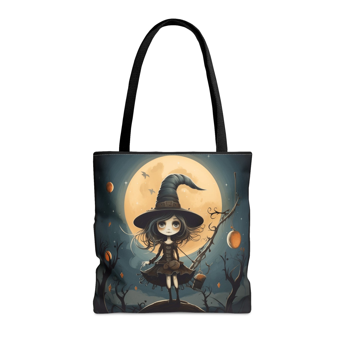 Sweet little witch Halloween Tote Bag (AOP)