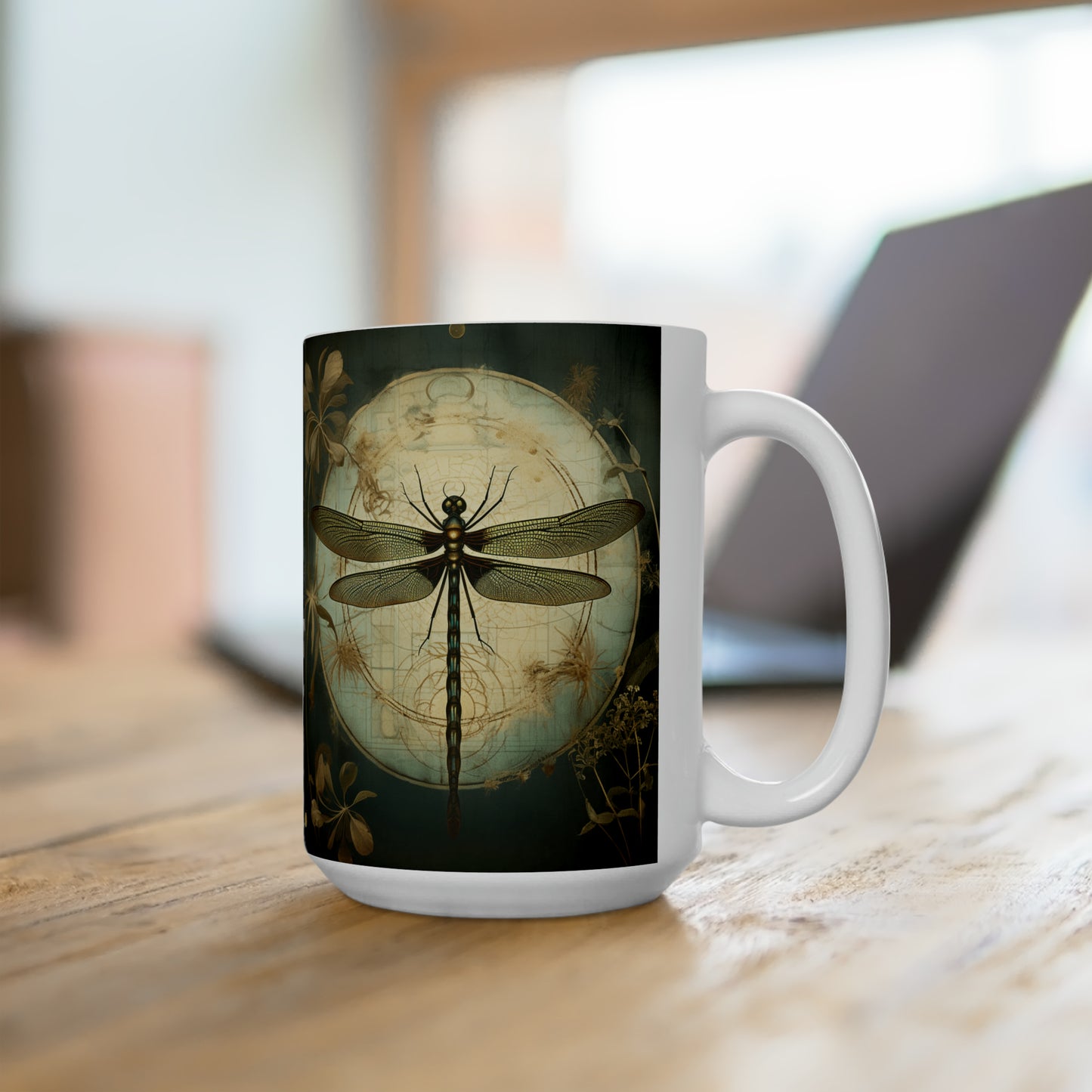 Dragonfly #3  Ceramic Mug 15oz