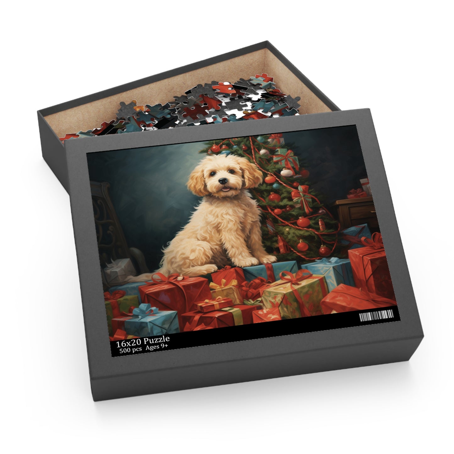 Christmas Dog Puzzle (120, 252, 500-Piece)