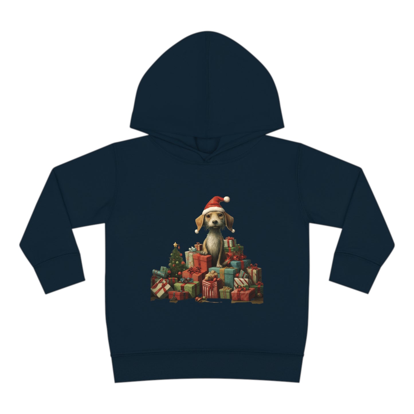 Christmas Dog 2 Toddler Pullover Fleece Hoodie