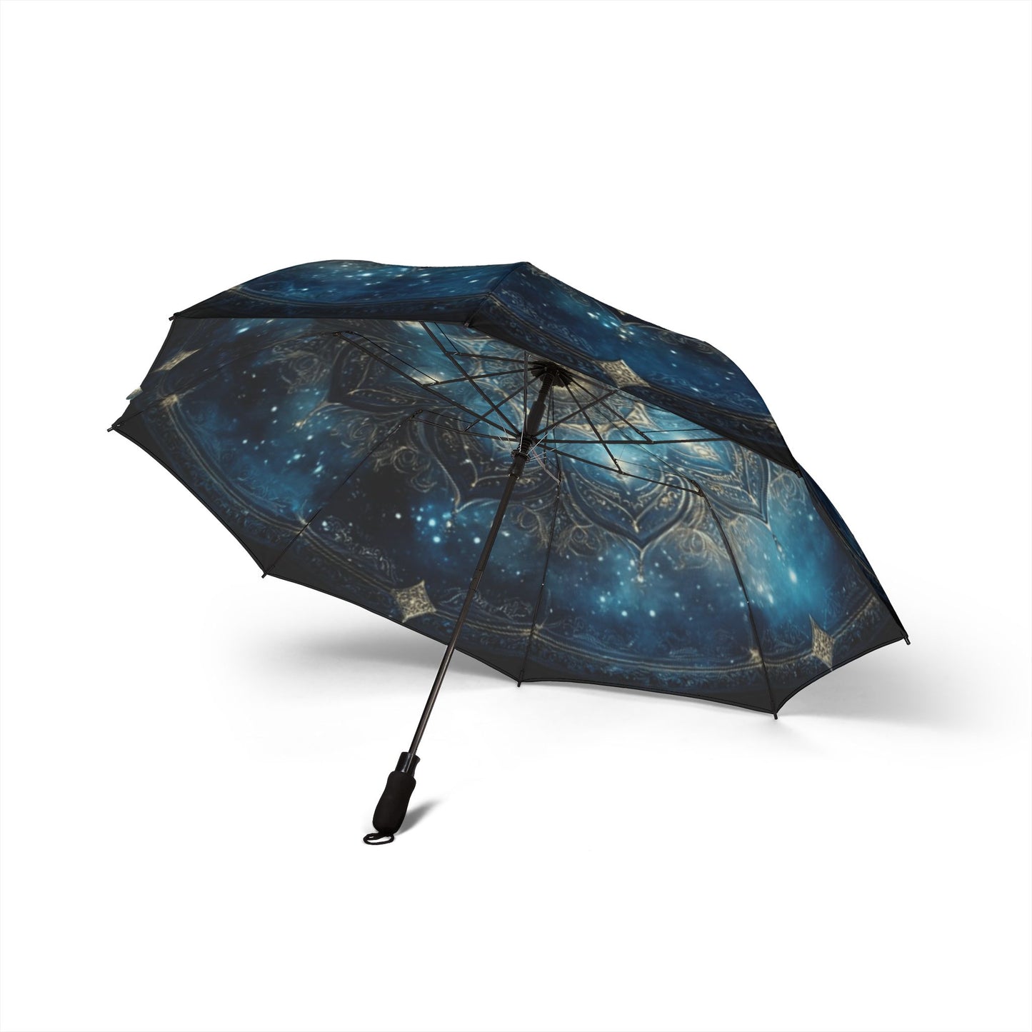 Cosmic Mandala Semi-Automatic Foldable Umbrella | Stylish & Compact Travel Umbrella