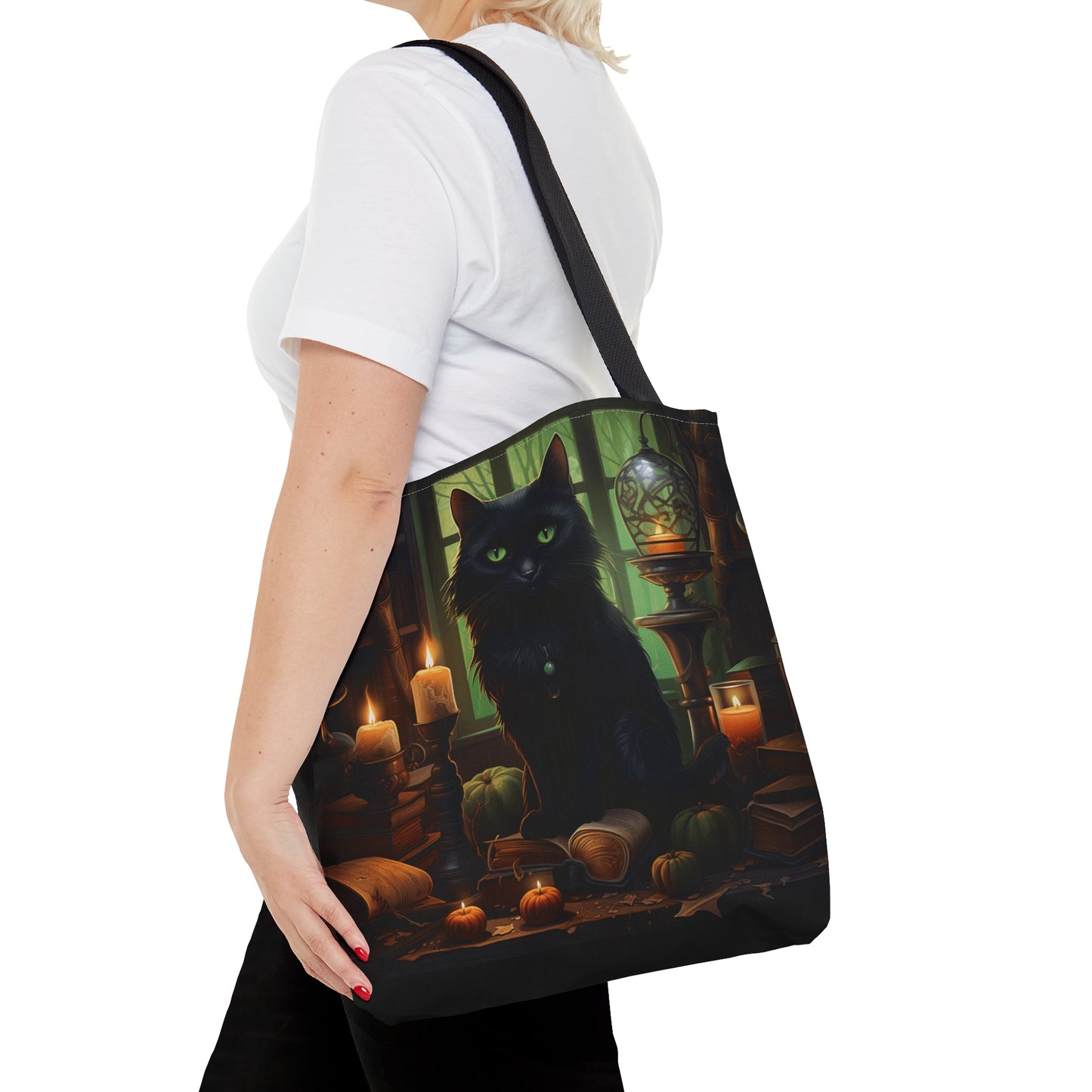 Halloween Cat Tote Bag (AOP)