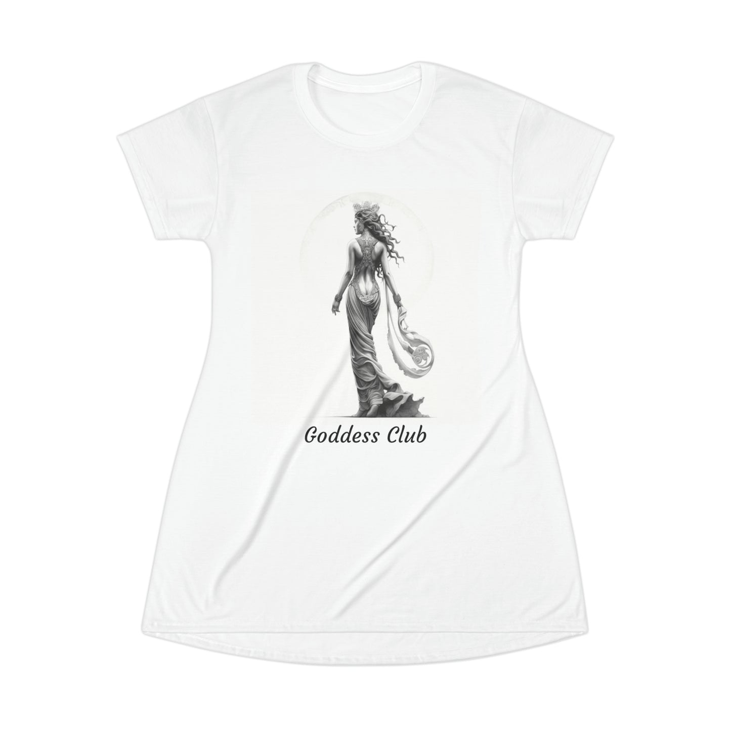 Goddess Club #101 T-Shirt Dress (AOP)