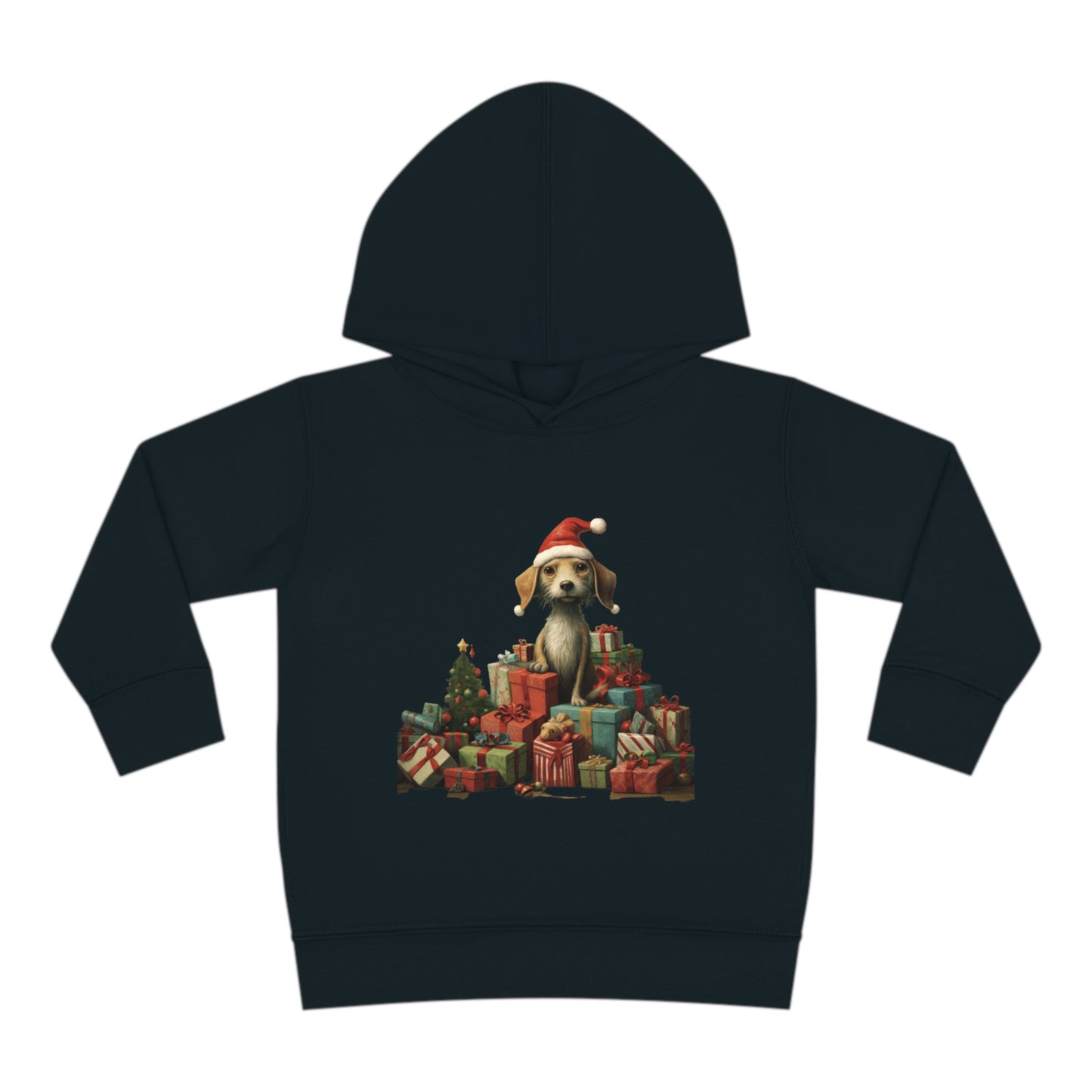 Christmas Dog 2 Toddler Pullover Fleece Hoodie