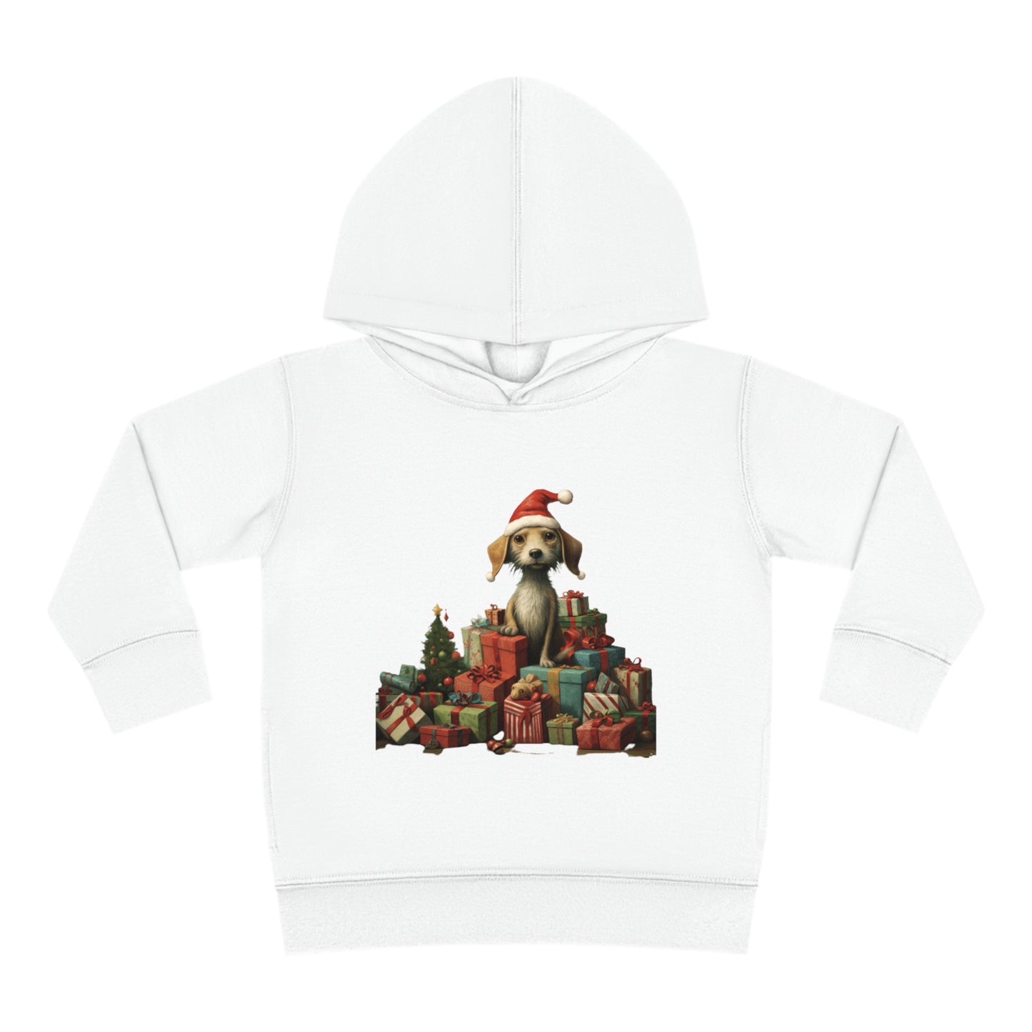 Christmas Dog 2 Toddler Pullover Fleece Hoodie