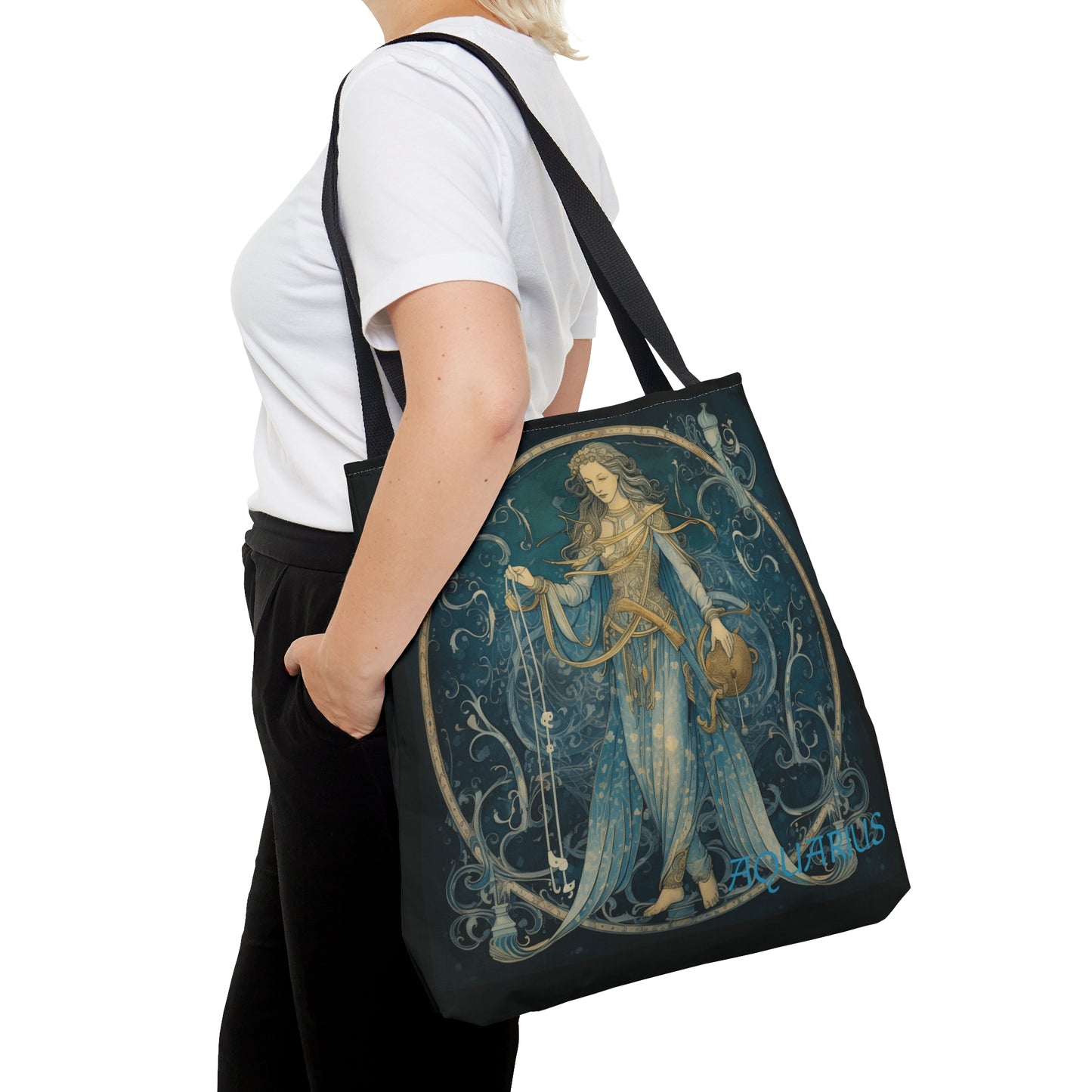 Aquarius2 Zodiac Tote Bag (AOP)