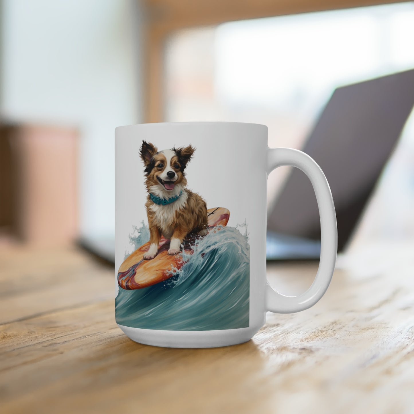 Dog2 White Ceramic Mug 15oz