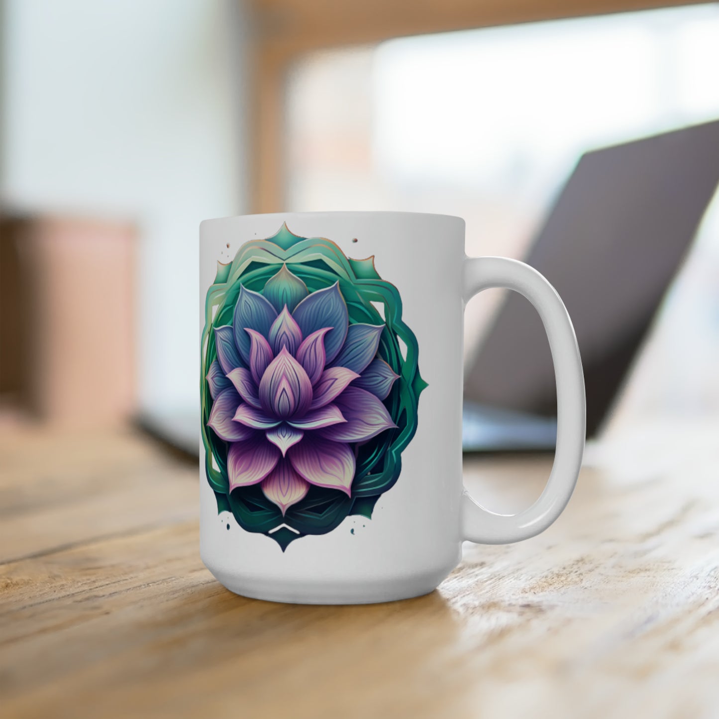 Mandala #2 Ceramic Mug 15oz