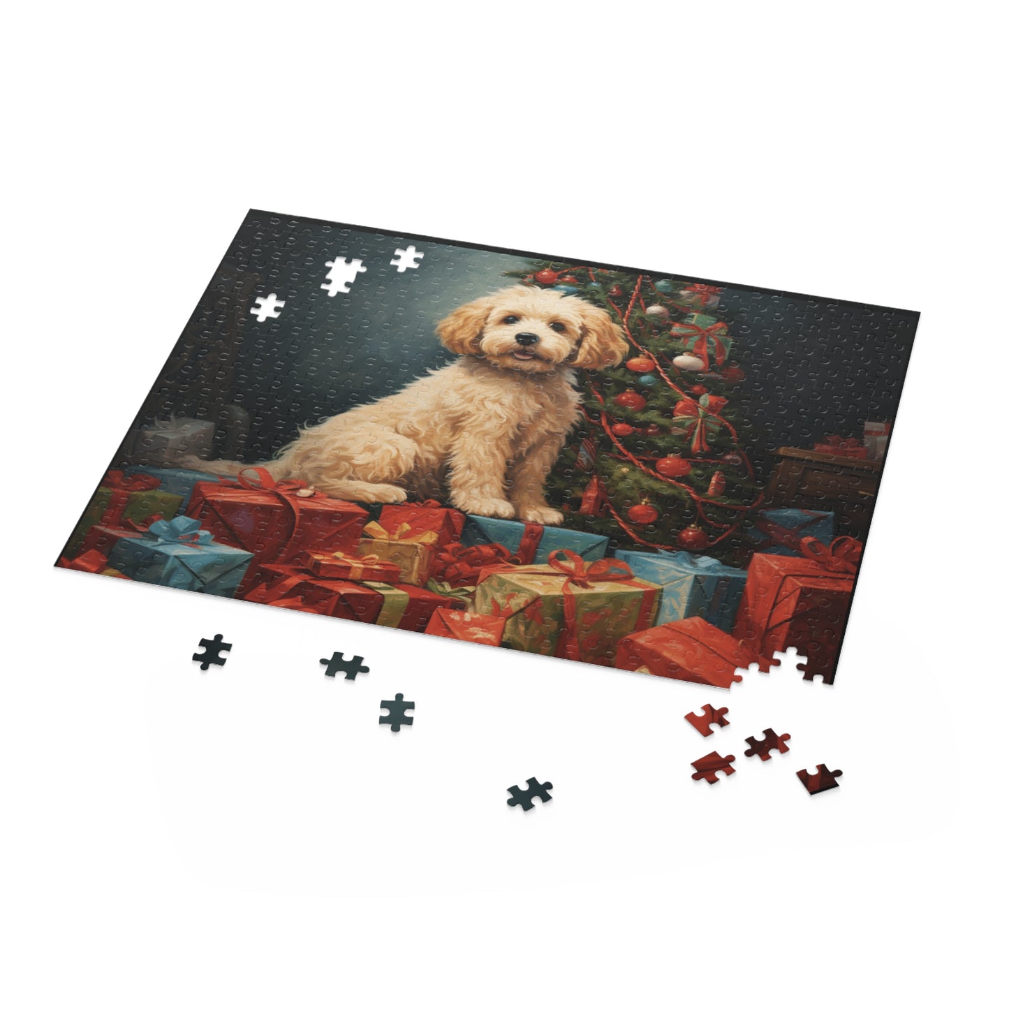 Christmas Dog Puzzle (120, 252, 500-Piece)