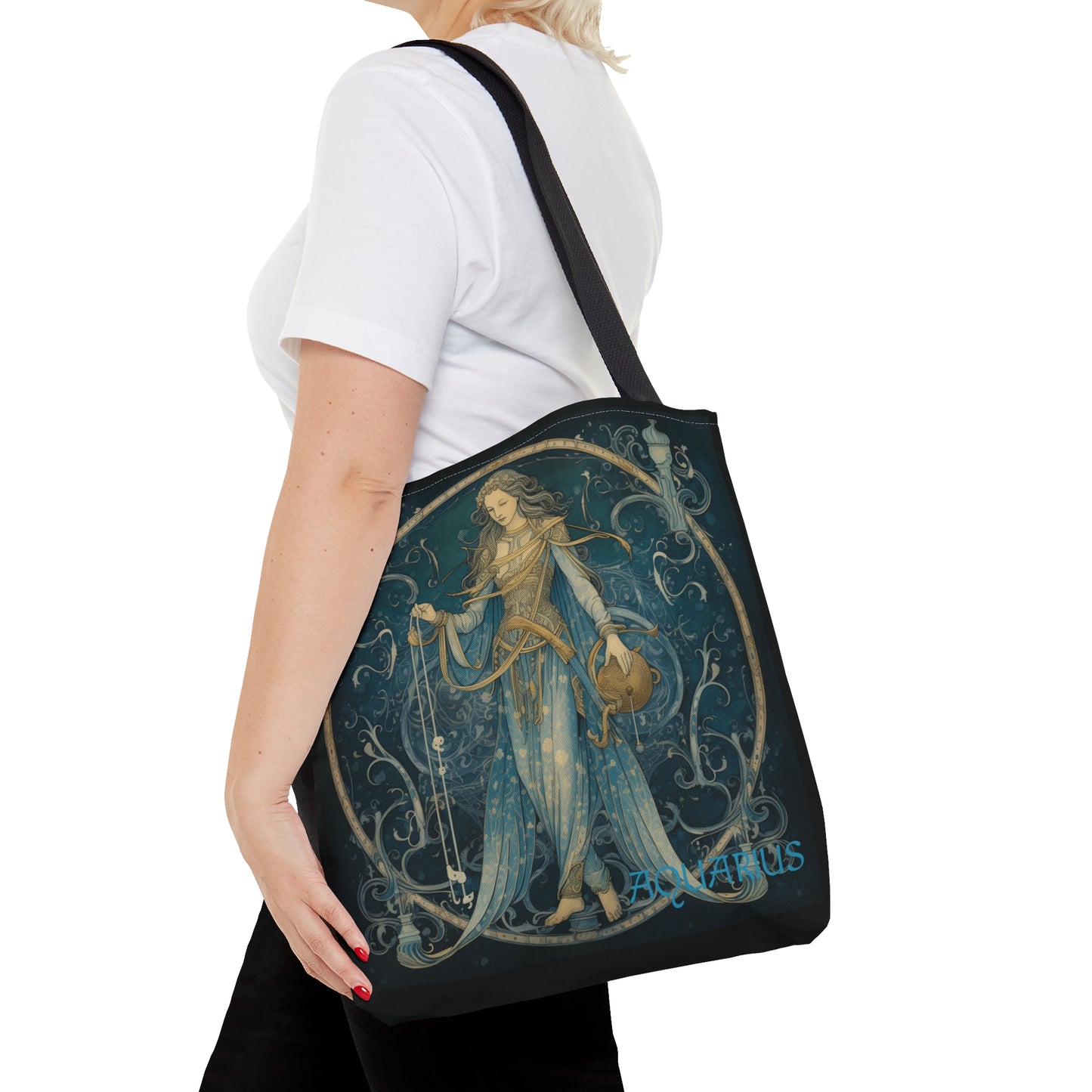 Aquarius2 Zodiac Tote Bag (AOP)