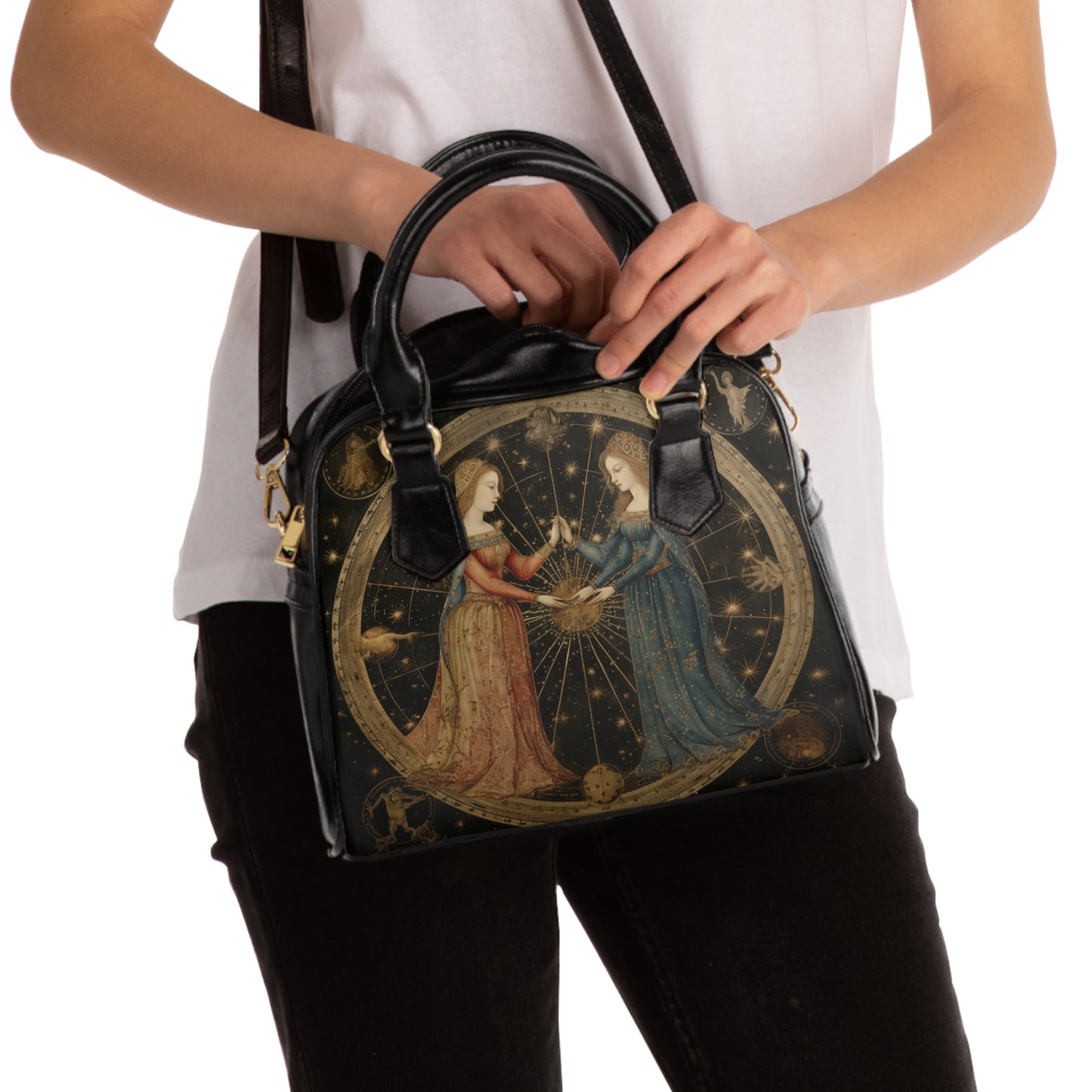 Gemini1 Zodiac Shoulder Handbag